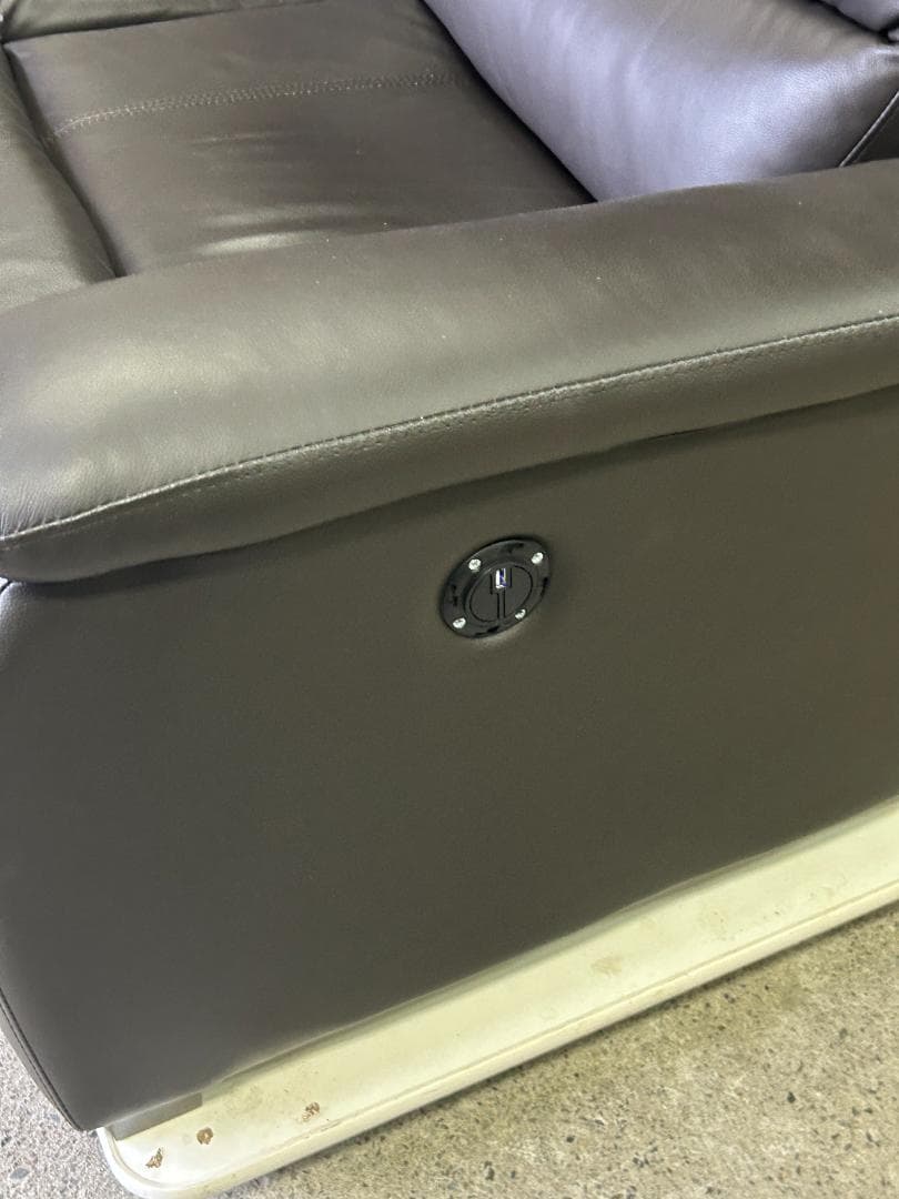 ニトリ 本革 電動リクライニングソファ Nビリーバ 2人掛け 美品