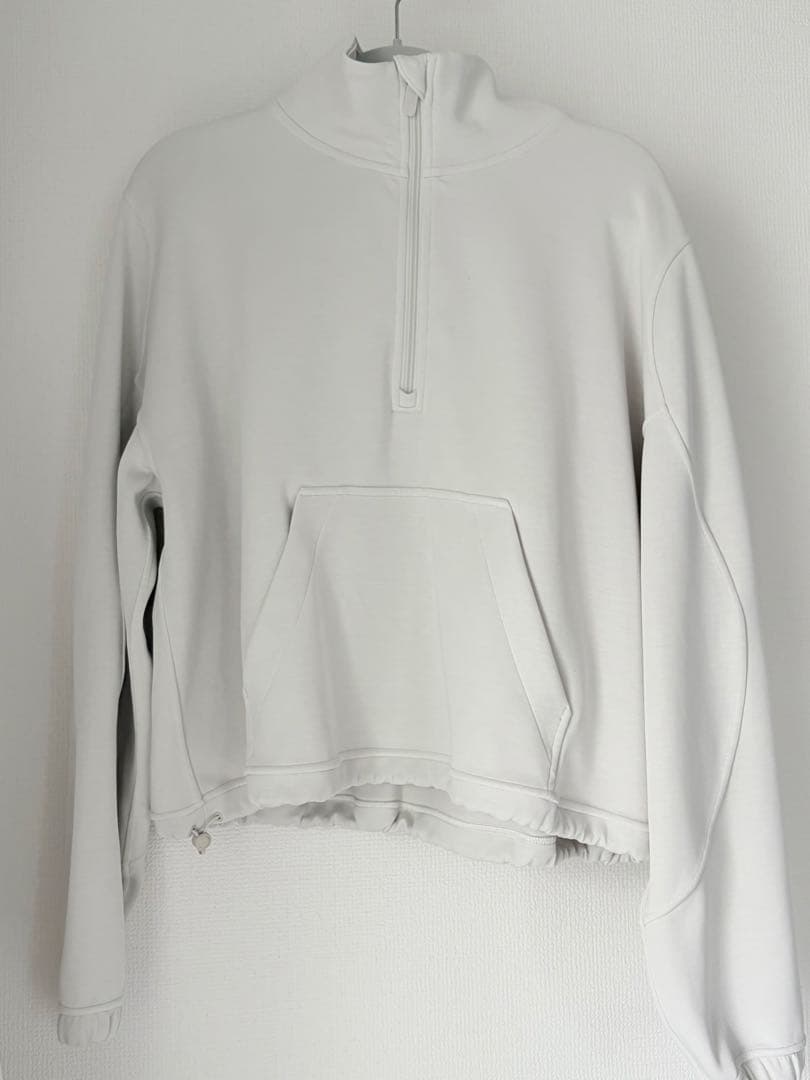 Lululemon Softstreme ハーフジップ パーカー ホワイト 10