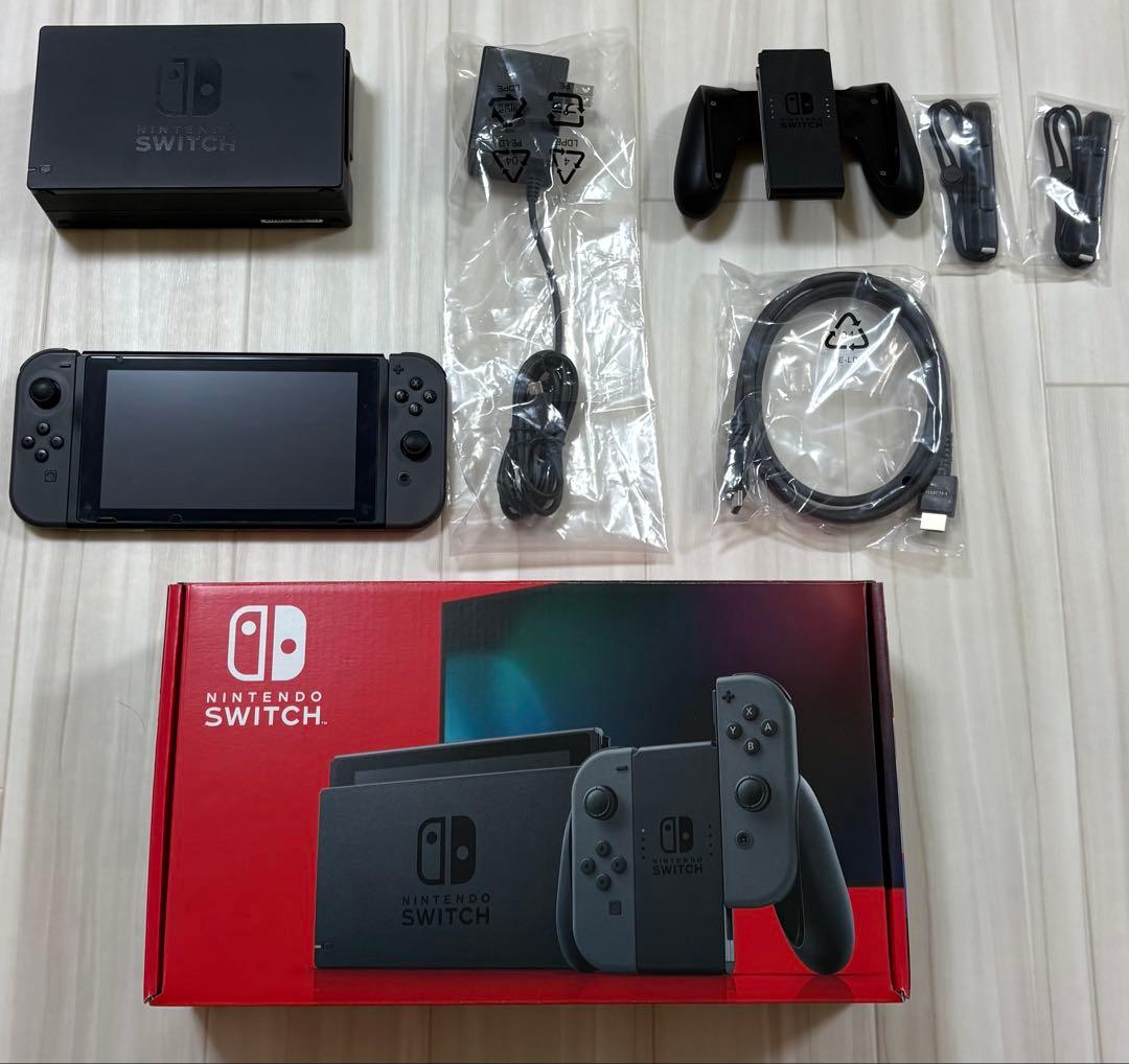 Nintendo Switch本体 ［新品購入使用品/中古/グレー］