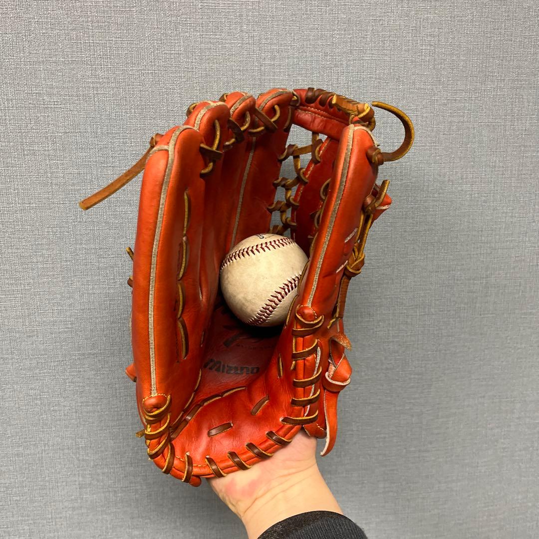 1181 ミズノプロ 型抜群 即戦力 硬式 外野手用グローブ 左投げ