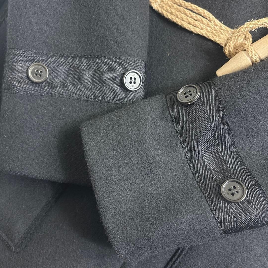 ディオールオム　2006 エディ　ダッフルコート　ブラック　サイズ44