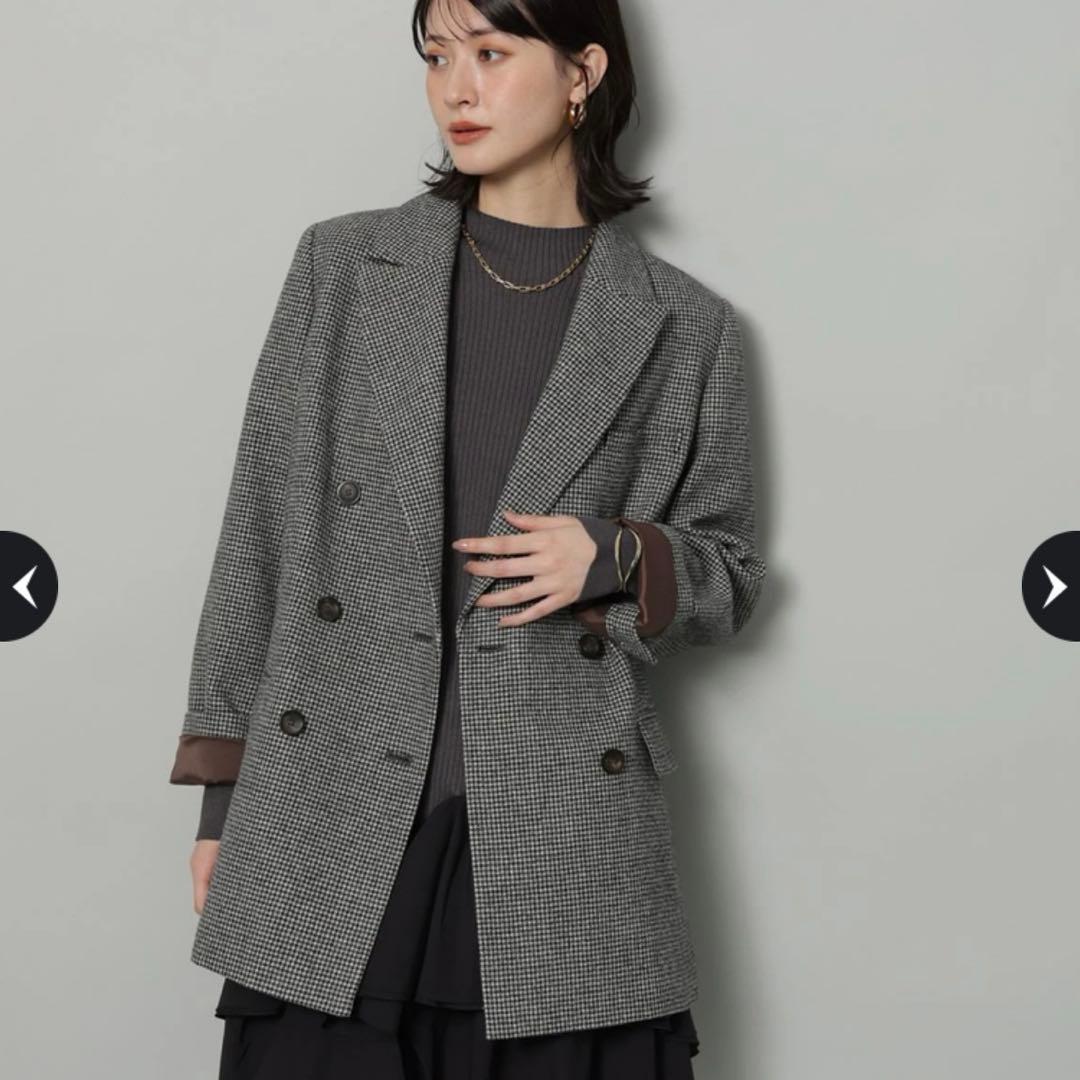 新品タグ付 Arpege story Wボタンジャコット Sサイズ