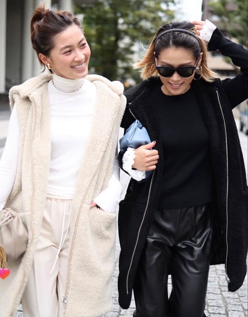 Gypsophila ジプソフィア　New Boa Vest ベージュ