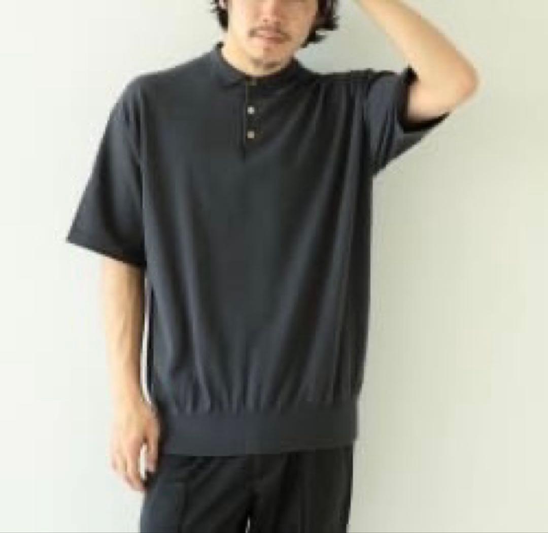 crepuscule × BEAMS T別注ポロシャツニット