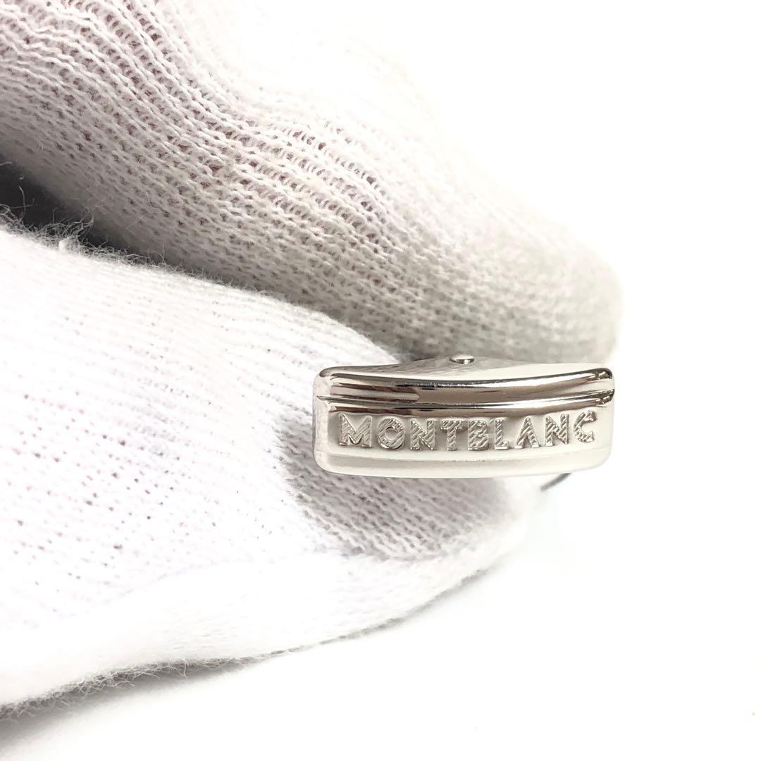 美品★1E426 モンブラン カフリンクス シルバー クリア ビジネス小物