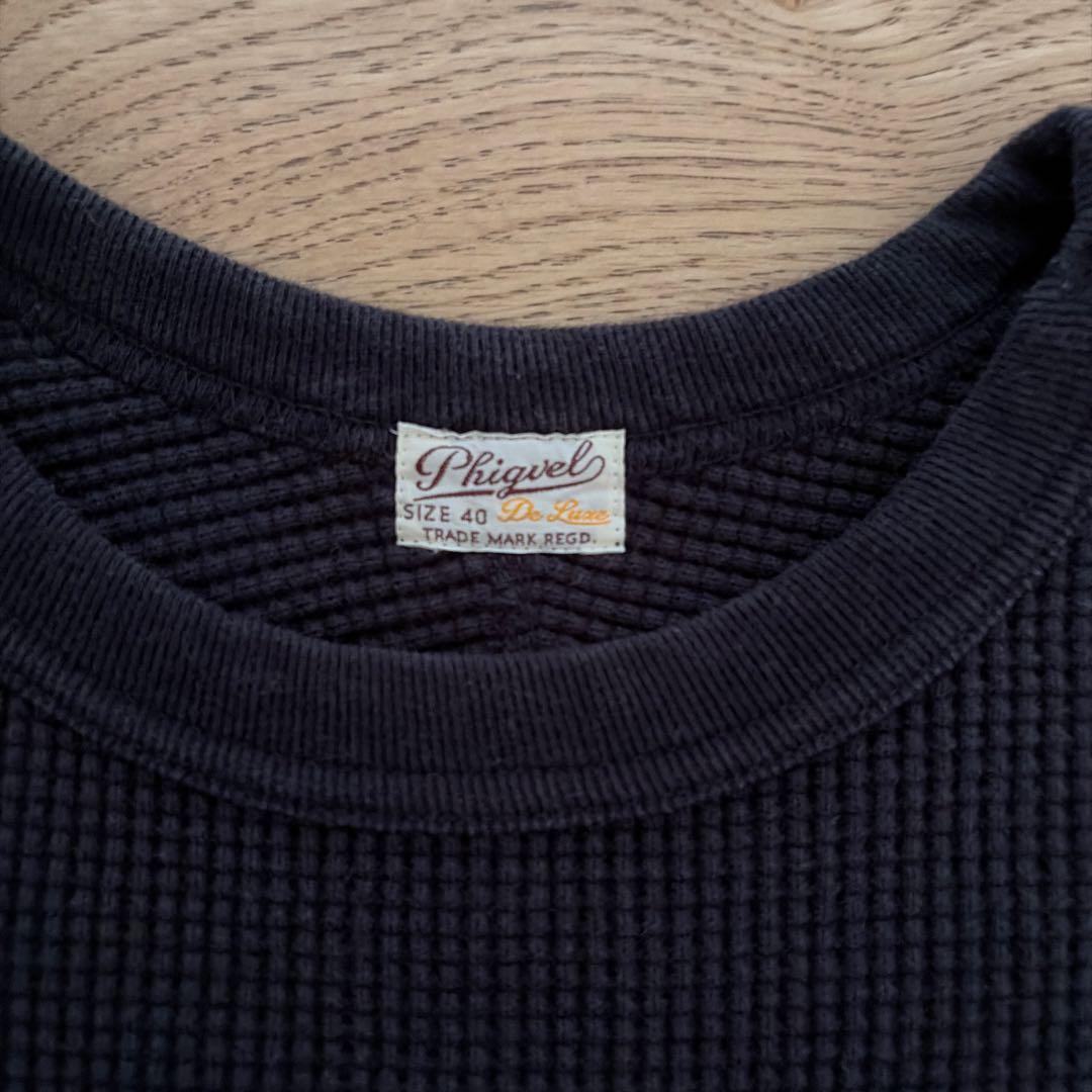 トップス PHIGVEL HEAVY WAFFLE TOP