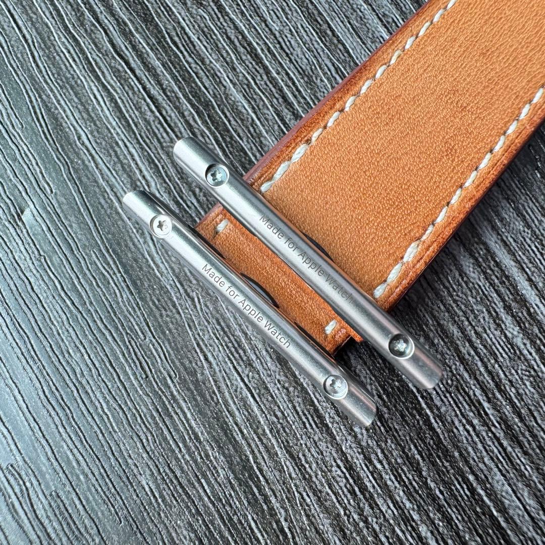 2620 ほぼ未使用　Apple Watch エルメス　ブラウン　ドゥブル　二重