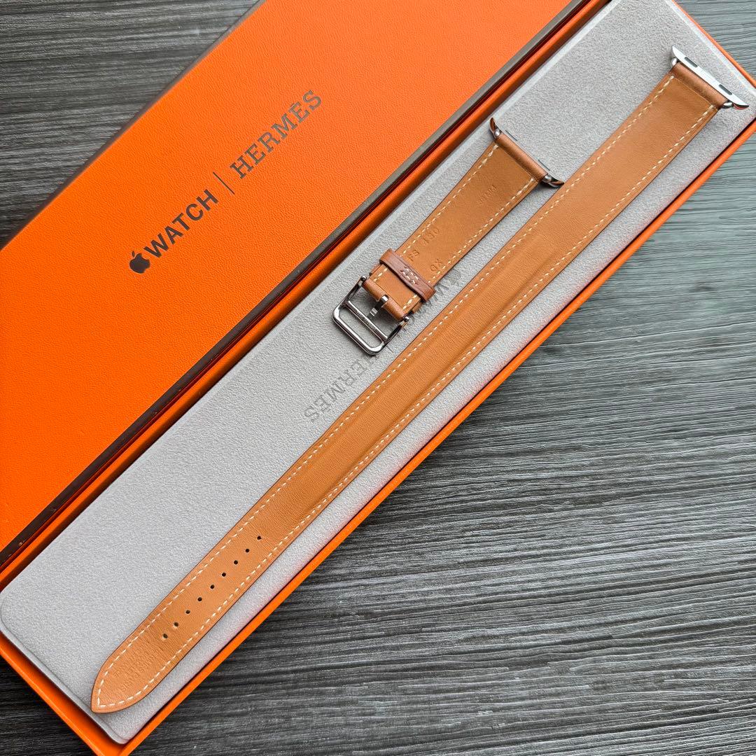 2620 ほぼ未使用　Apple Watch エルメス　ブラウン　ドゥブル　二重