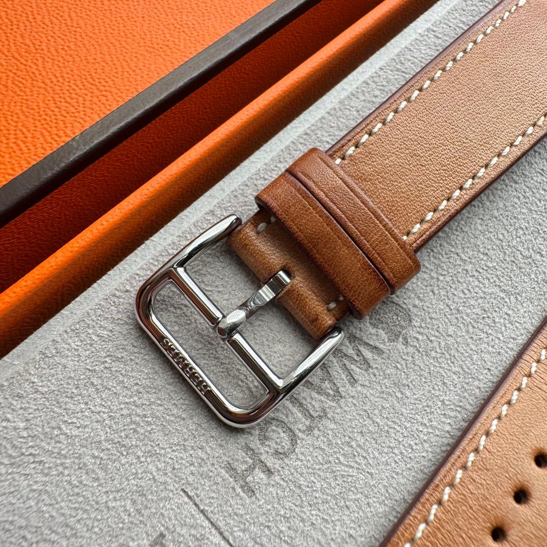 2620 ほぼ未使用　Apple Watch エルメス　ブラウン　ドゥブル　二重