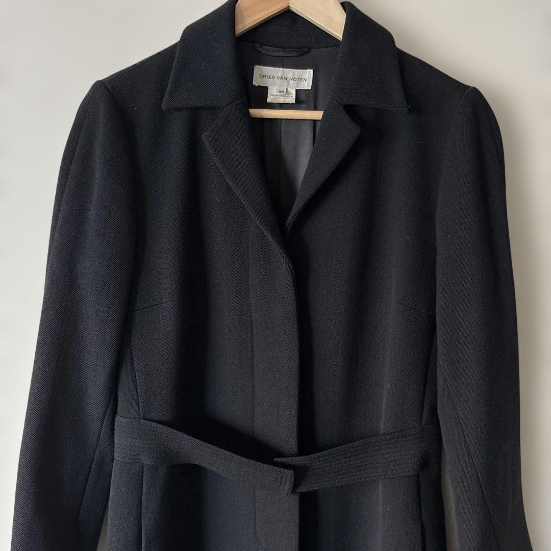 ドリスヴァンノッテン　dries van noten 黒　ブラックロングコート