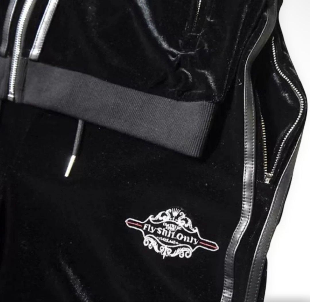 fly shit only ベロアセットアップ dab yvng boi p着用