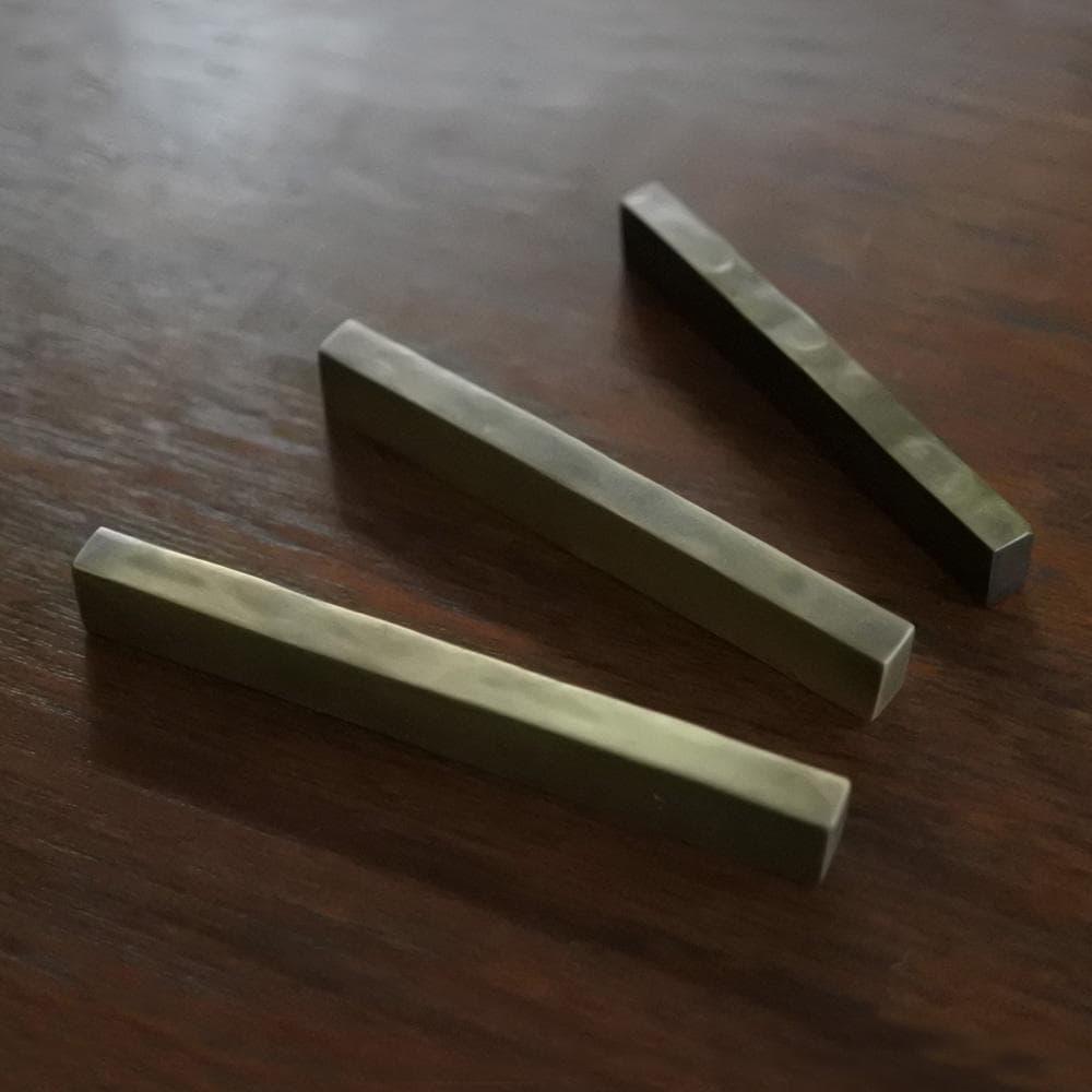 てんてん★真鍮の四角いカトラリーレスト（80mm）15本セット