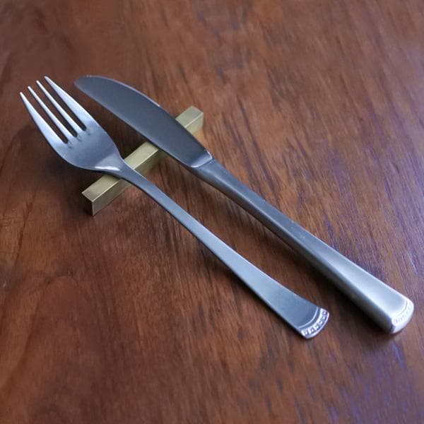 てんてん★真鍮の四角いカトラリーレスト（80mm）15本セット