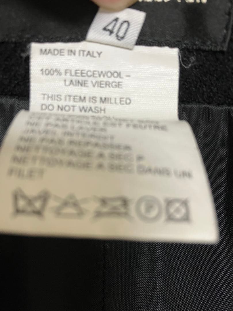 ANN DEMEULEMEESTER ブラック テーラードジャケット 40