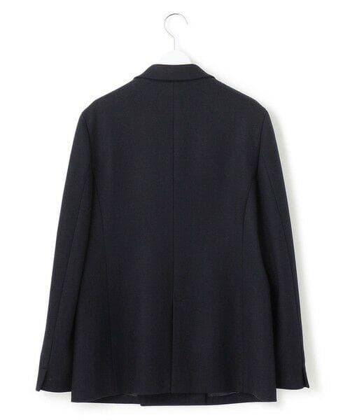 美品　23区　ウール圧縮スムース ダブル前 ジャケット　ダークネイビー　40