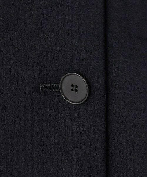 美品　23区　ウール圧縮スムース ダブル前 ジャケット　ダークネイビー　40