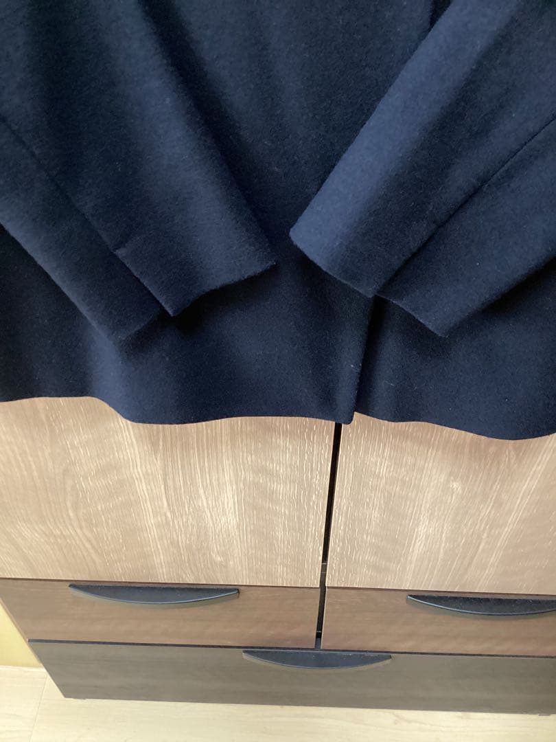 美品　23区　ウール圧縮スムース ダブル前 ジャケット　ダークネイビー　40