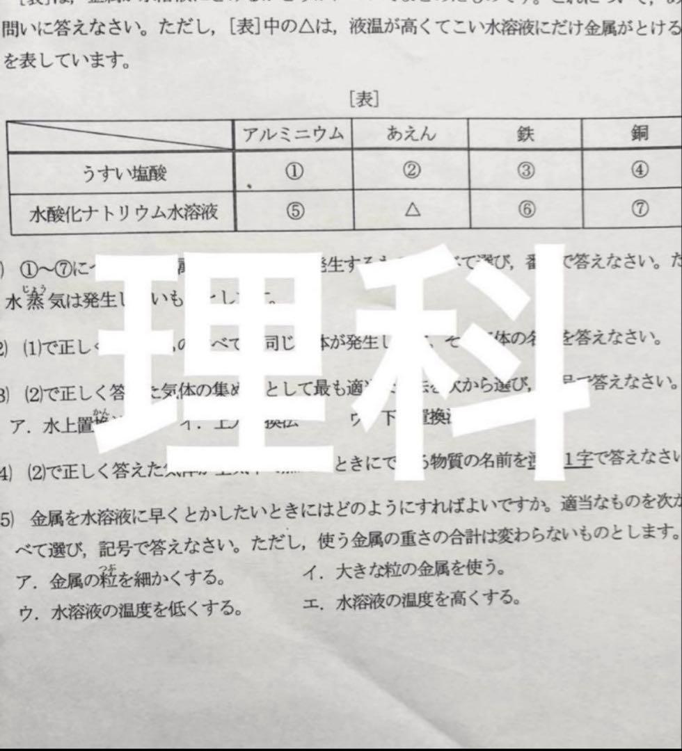 2025年度　浜学園　Sクラス　復習テスト 算数国語理科　実力〜No.39