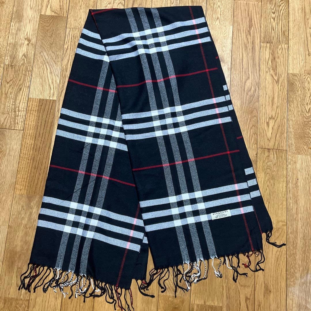 ※大幅値下げ中【超美品】BURBERRY マフラー カシミヤ100% バーバリー