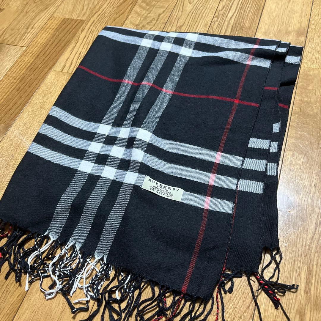 ※大幅値下げ中【超美品】BURBERRY マフラー カシミヤ100% バーバリー