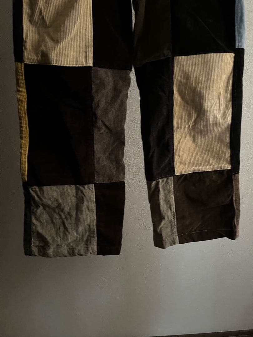 60s コーデュロイ パッチワークパンツ Levi’sボタン／MIT片爪ジップ