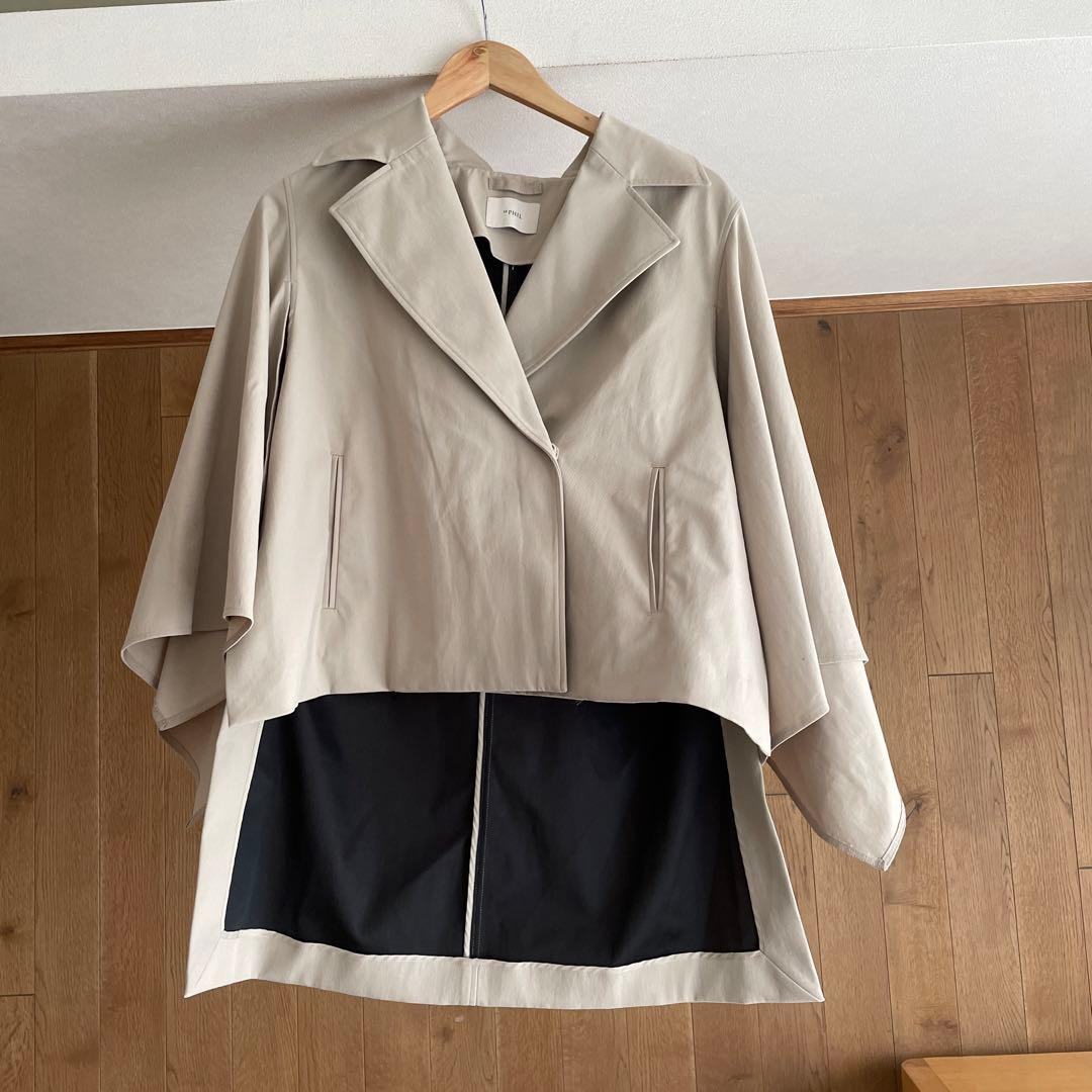 LE PHIL ルフィル　コーデュラナイロンツイルケープジャケット