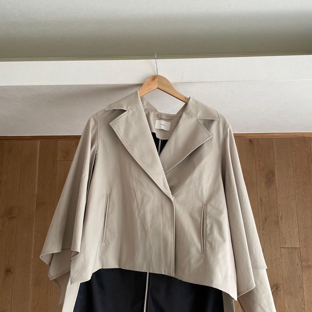 LE PHIL ルフィル　コーデュラナイロンツイルケープジャケット