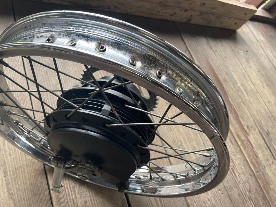 純正250TRリアバイク用スポークホイール スプロケット付き