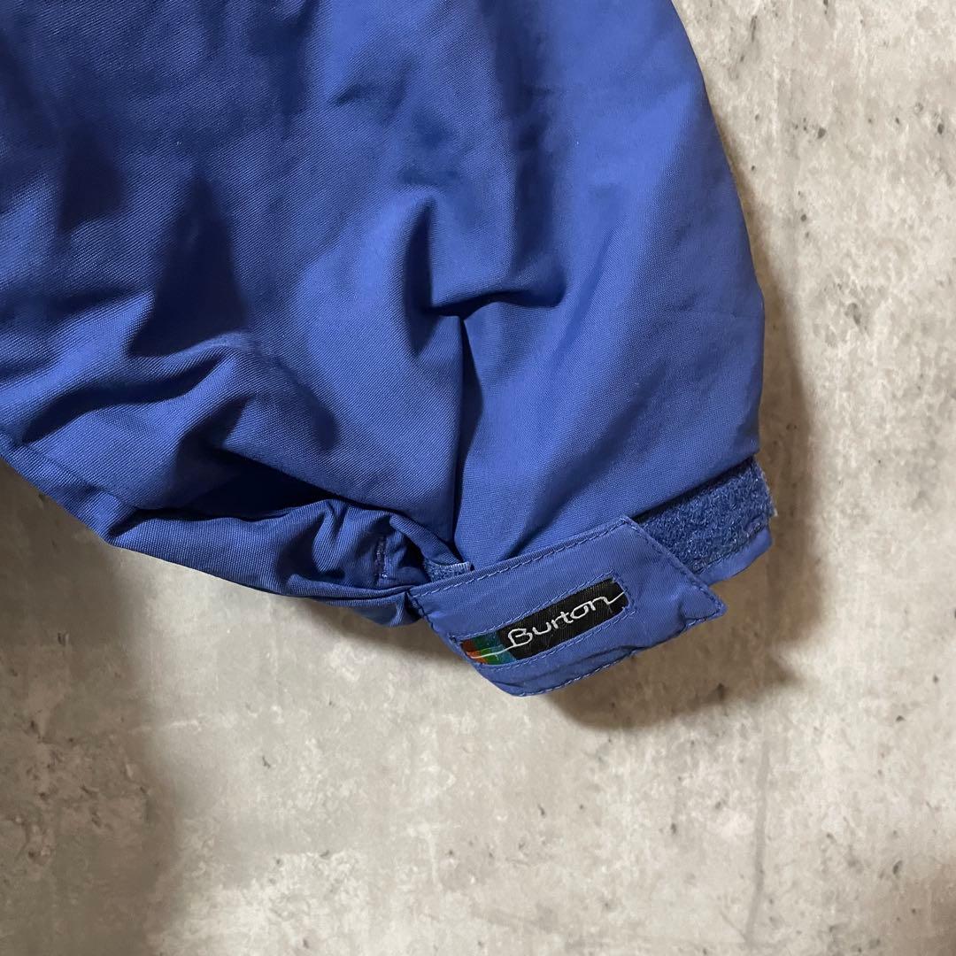 Burtonバートンスキーウェアスノーボードジャケット青ブルー灰色グレー中綿希少