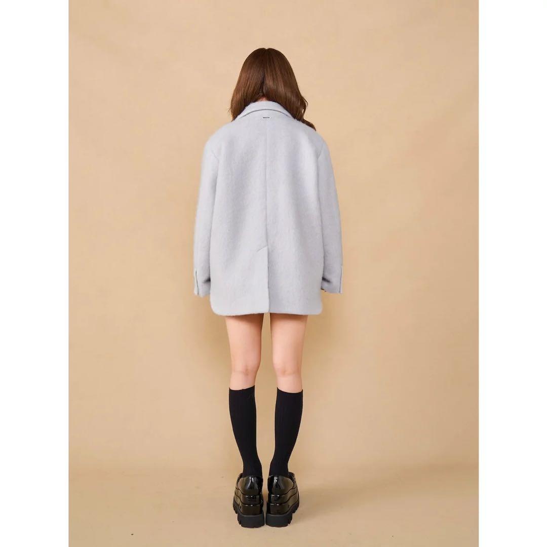 新品タグ付き ダーリッチ シャギーオーバージャケットコート アイボリー