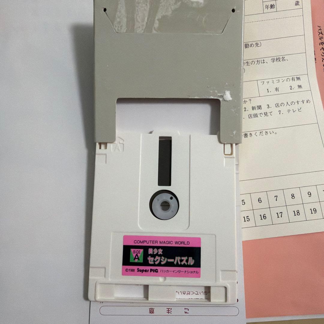 【レア】ファミコンディスク 美少女・セクシーパズル、セクシーダービー