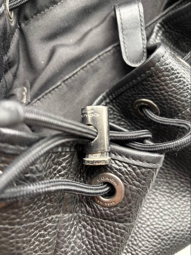 美品　COACH コーチ　ペプルレザーバックパックバックパック　F72311