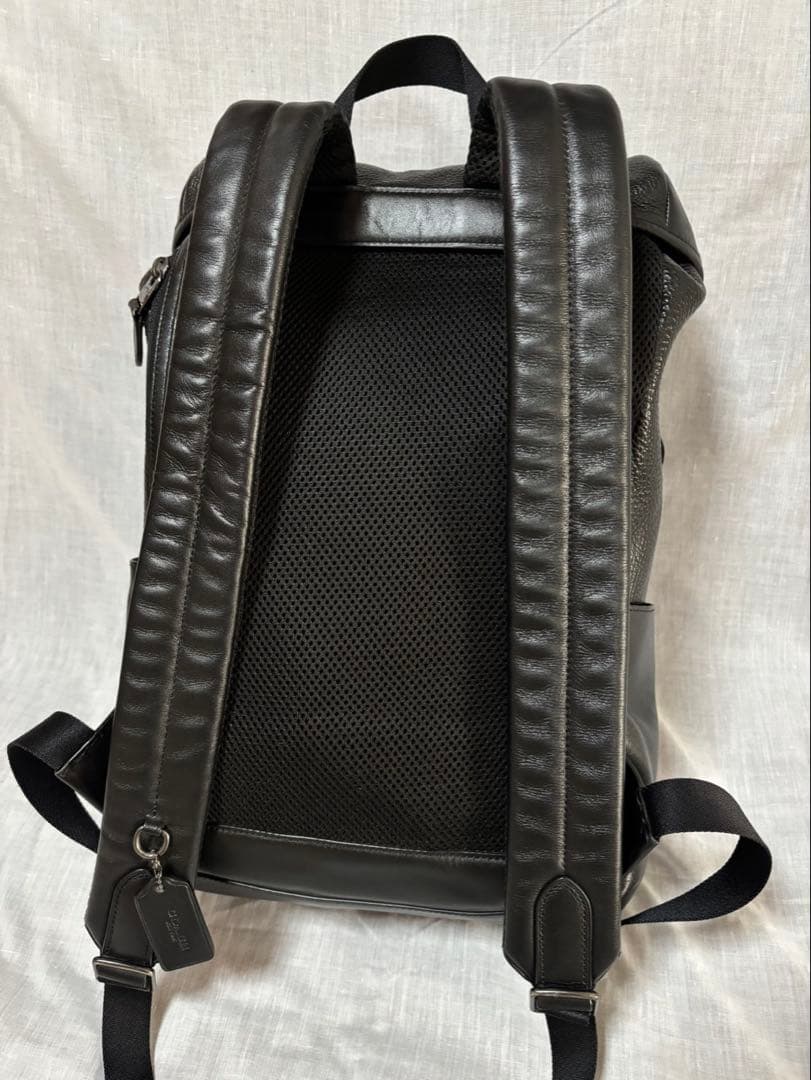 美品　COACH コーチ　ペプルレザーバックパックバックパック　F72311