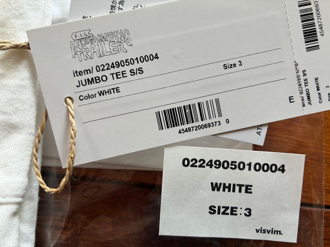 トップス visvim i.c.t JUMBO TEE S/S WHITE 3