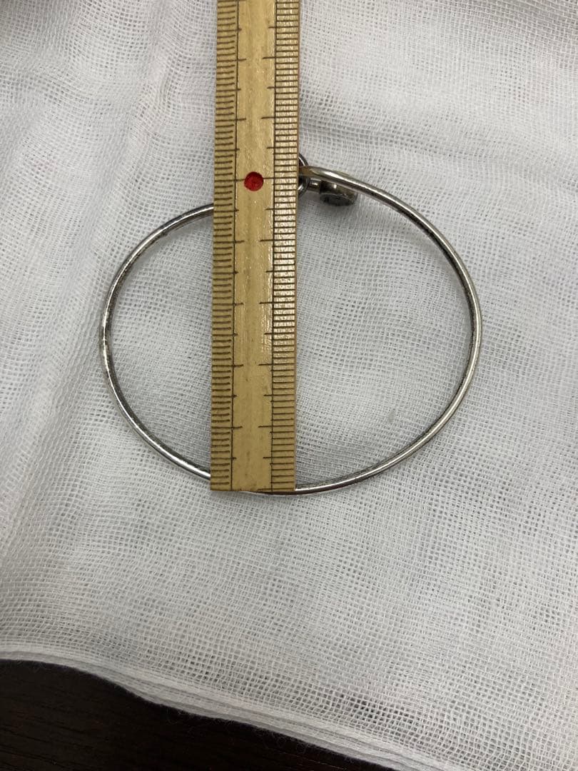 ティファニー　ダブルハートフックバングル シルバー×ゴールド ヴィンテージ