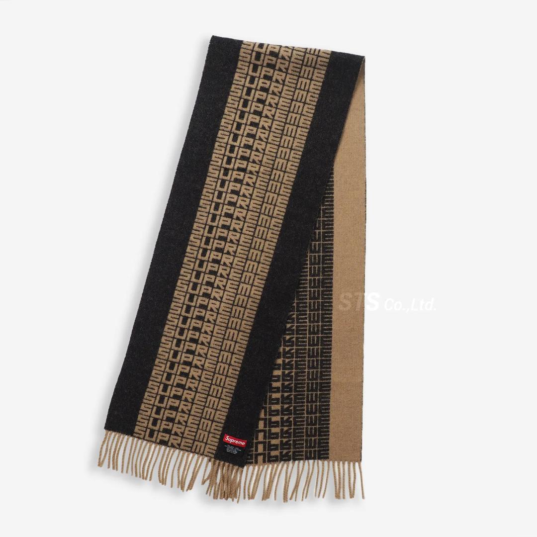 新品　Supreme Logo Repeat Scarf