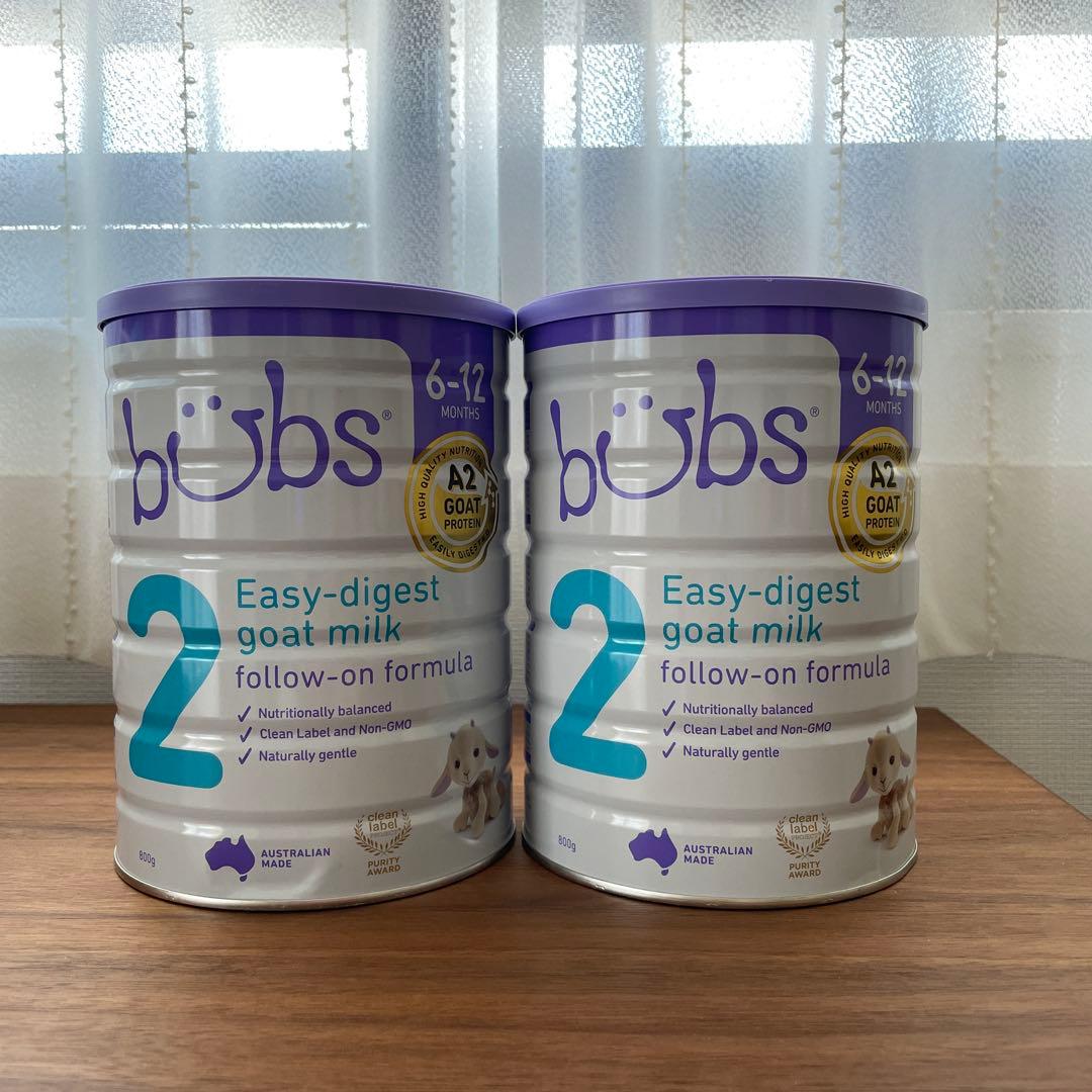 未開封 2缶セット バブズ ゴートミルク 粉ミルク A2 ヤギ step2