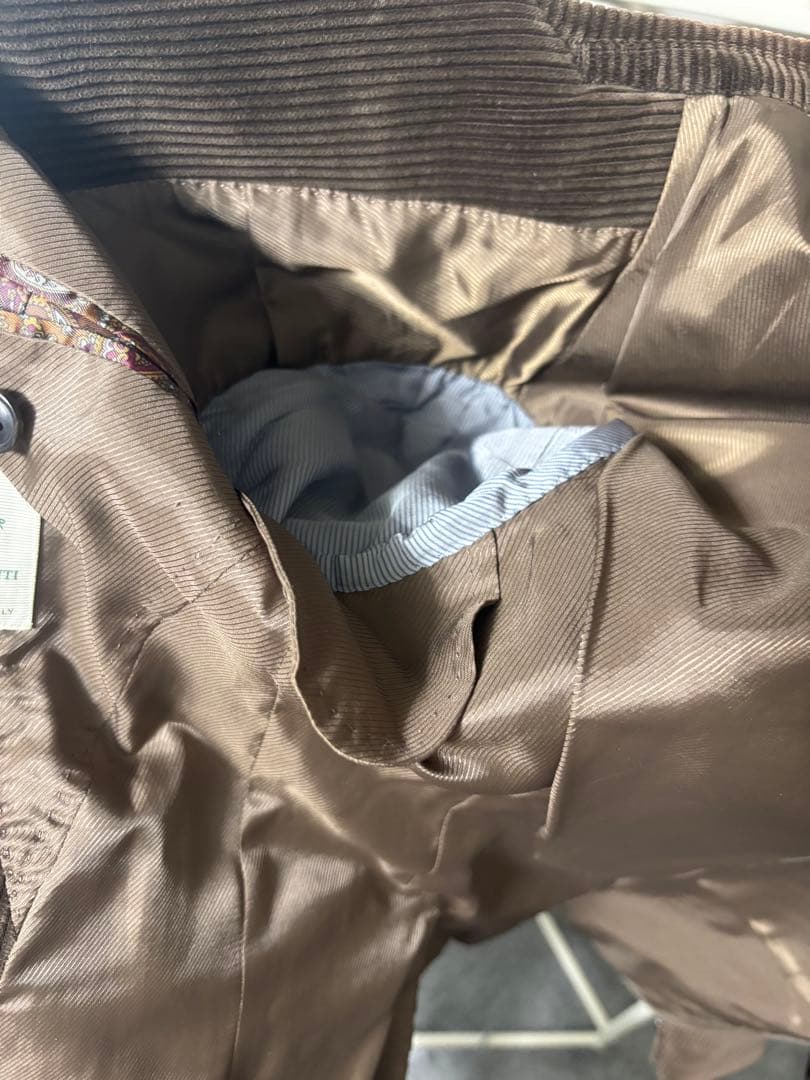 メンズセットアップ　コーデュロイ テーラードジャケット　コーデュロイパンツ