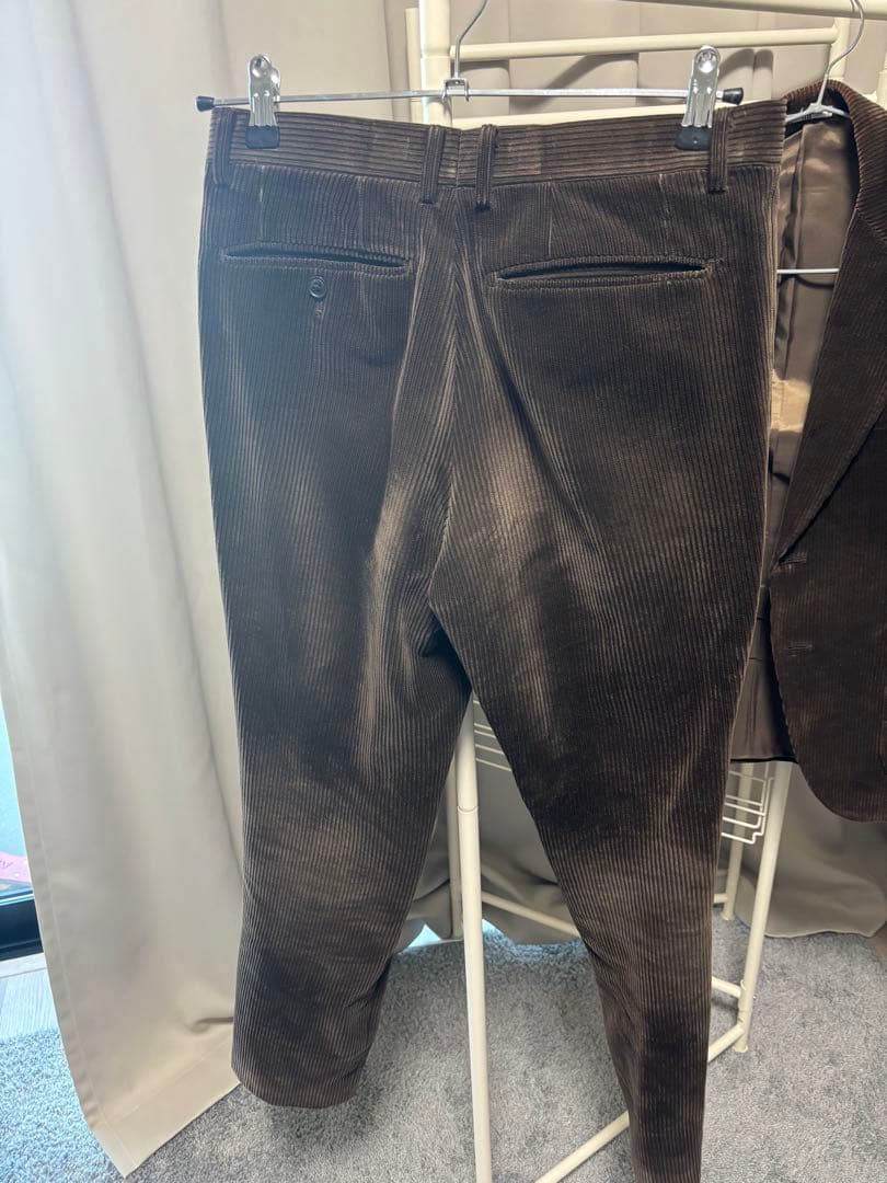 メンズセットアップ　コーデュロイ テーラードジャケット　コーデュロイパンツ