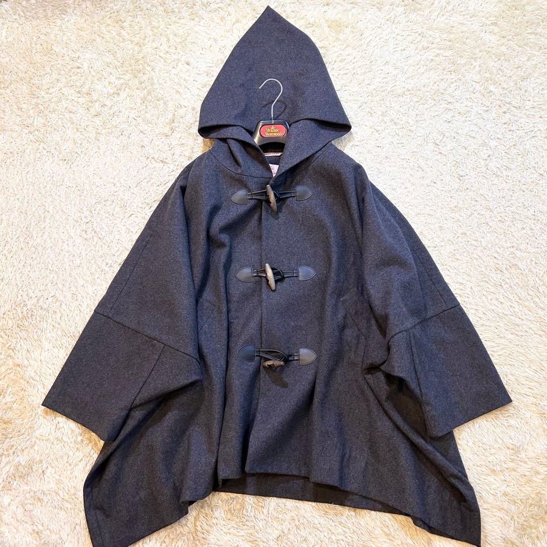 【極美希少✨️ヴィヴィアンウエストウッド】 フード ポンチョ ダッフル コート