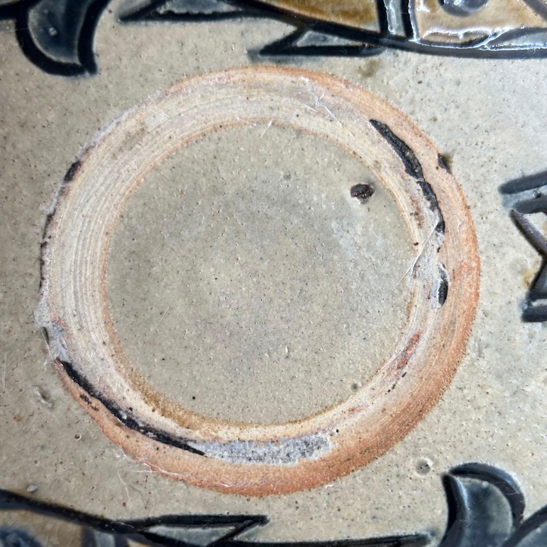 大幅値下げしました！　人間国宝　金城次郎　魚文　中皿