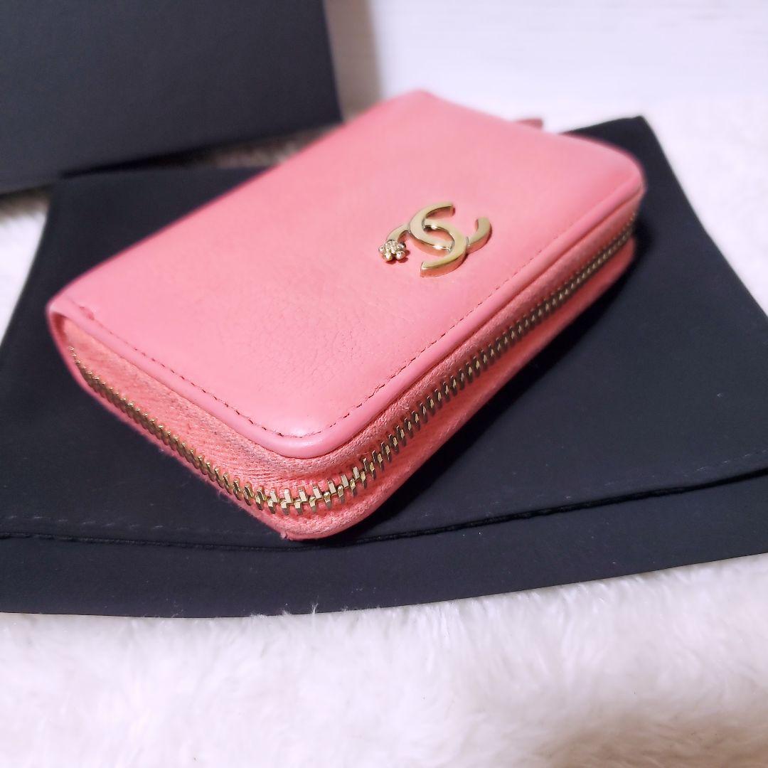 CHANEL✨シャネル ラッキーフラワー ラウンドジップ パース