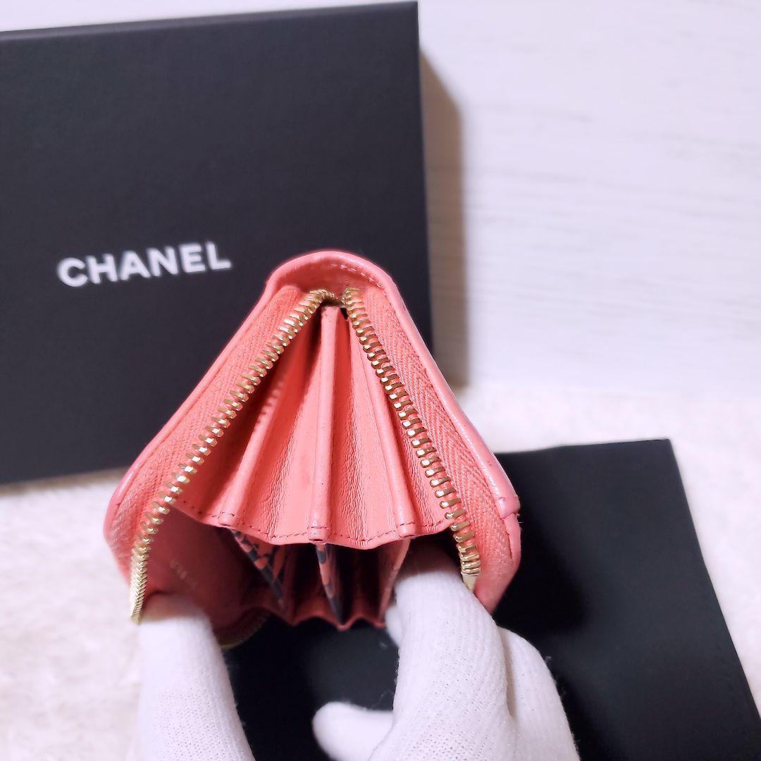 CHANEL✨シャネル ラッキーフラワー ラウンドジップ パース