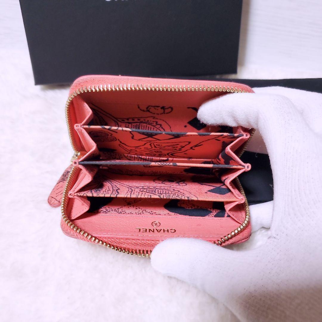 CHANEL✨シャネル ラッキーフラワー ラウンドジップ パース