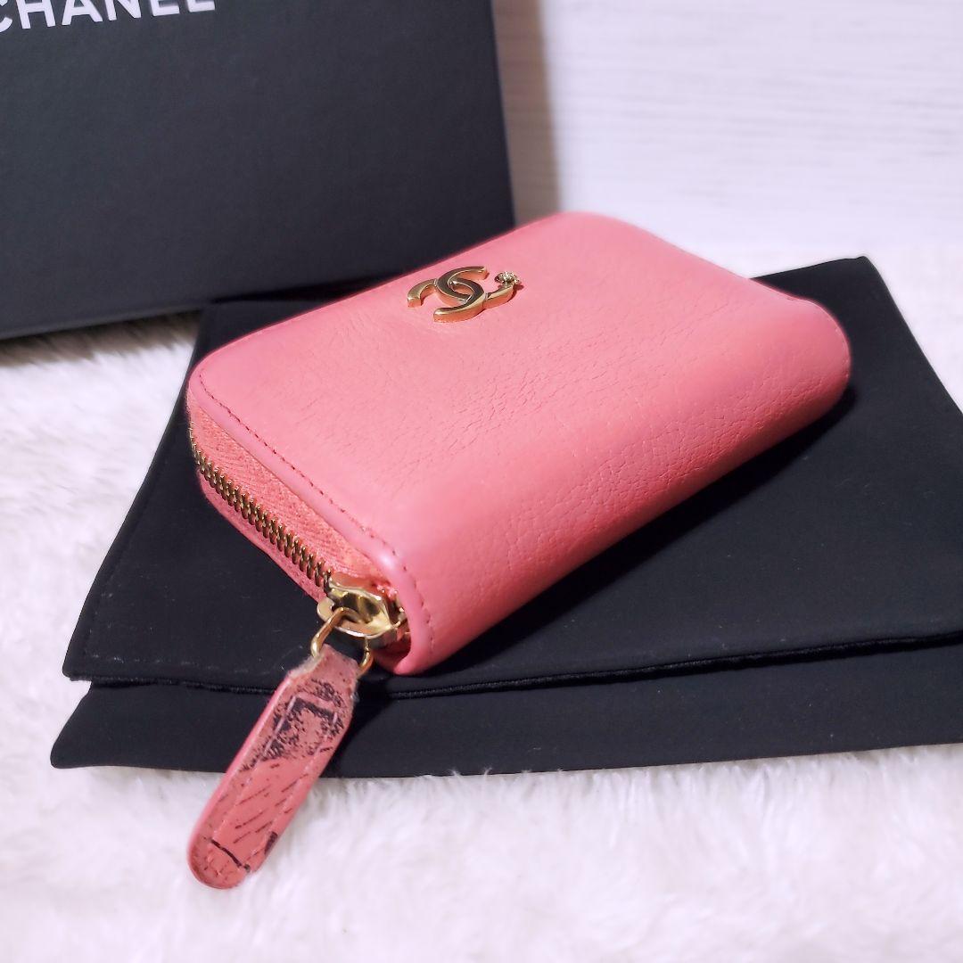 CHANEL✨シャネル ラッキーフラワー ラウンドジップ パース