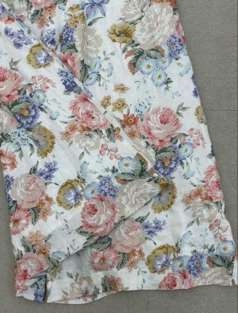 ZIMMERMANN フラワープリントリネンベアオールインワン