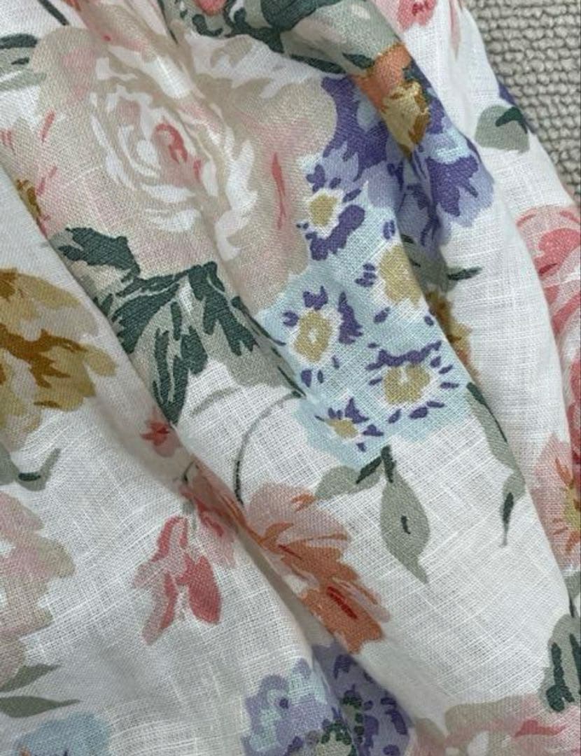 ZIMMERMANN フラワープリントリネンベアオールインワン