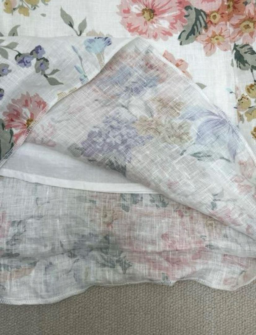 ZIMMERMANN フラワープリントリネンベアオールインワン