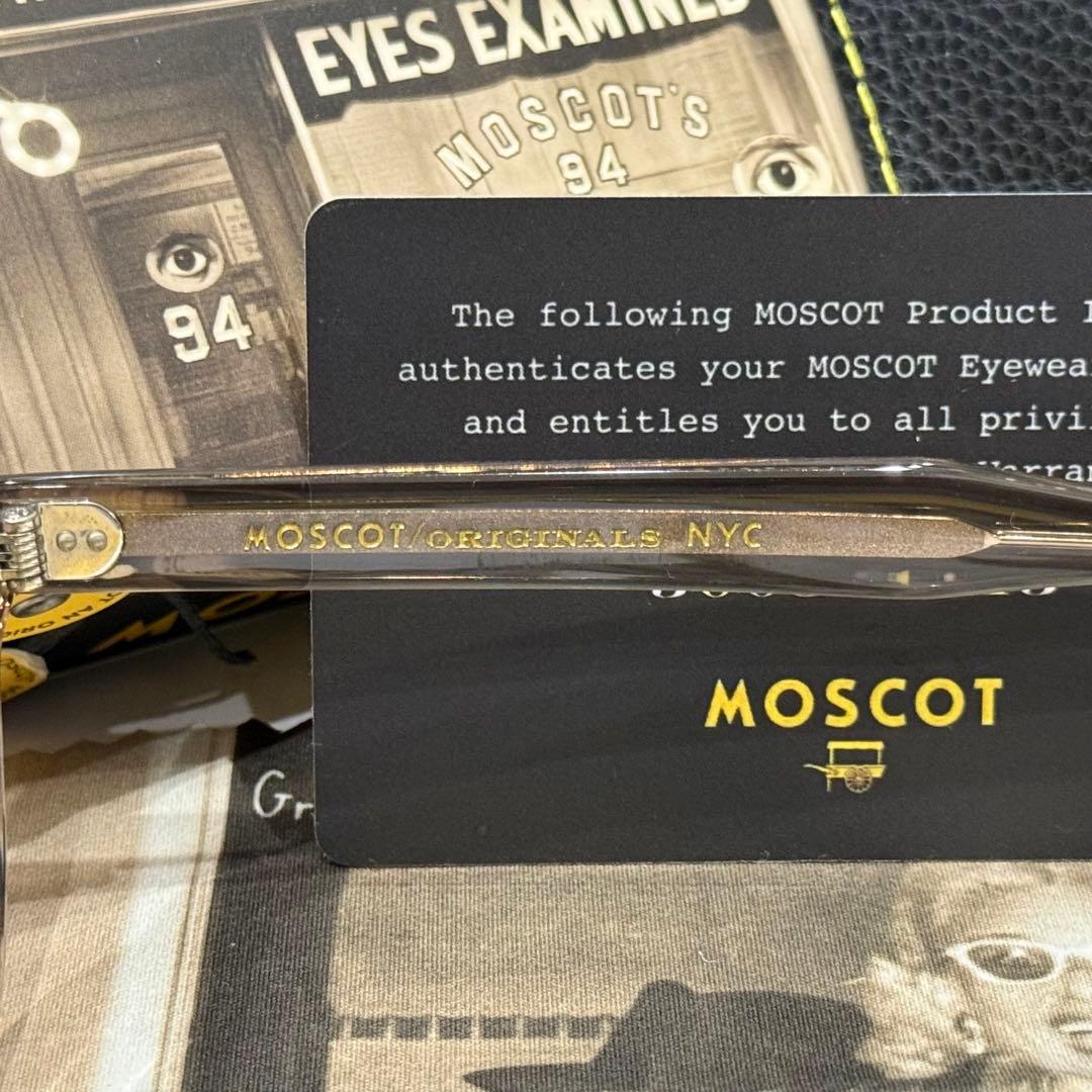 【極美品】日本限定 モスコット レムトッシュ46 BROWN ASHガラスレンズ