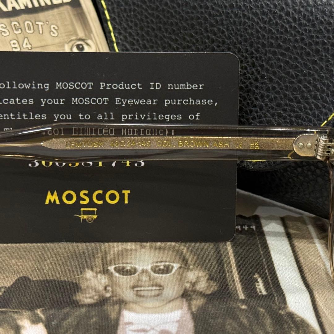 【極美品】日本限定 モスコット レムトッシュ46 BROWN ASHガラスレンズ